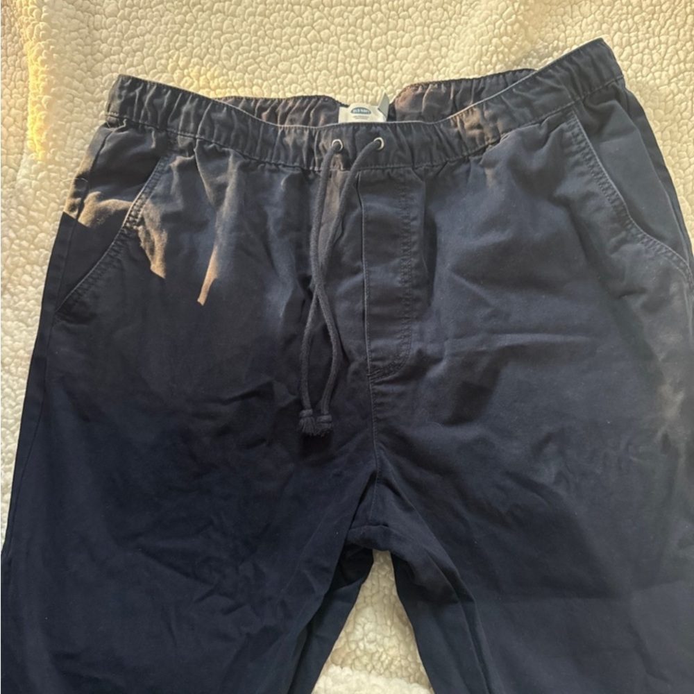 Old Navy Blue Joggers Relaxed Fit Cotton Blend